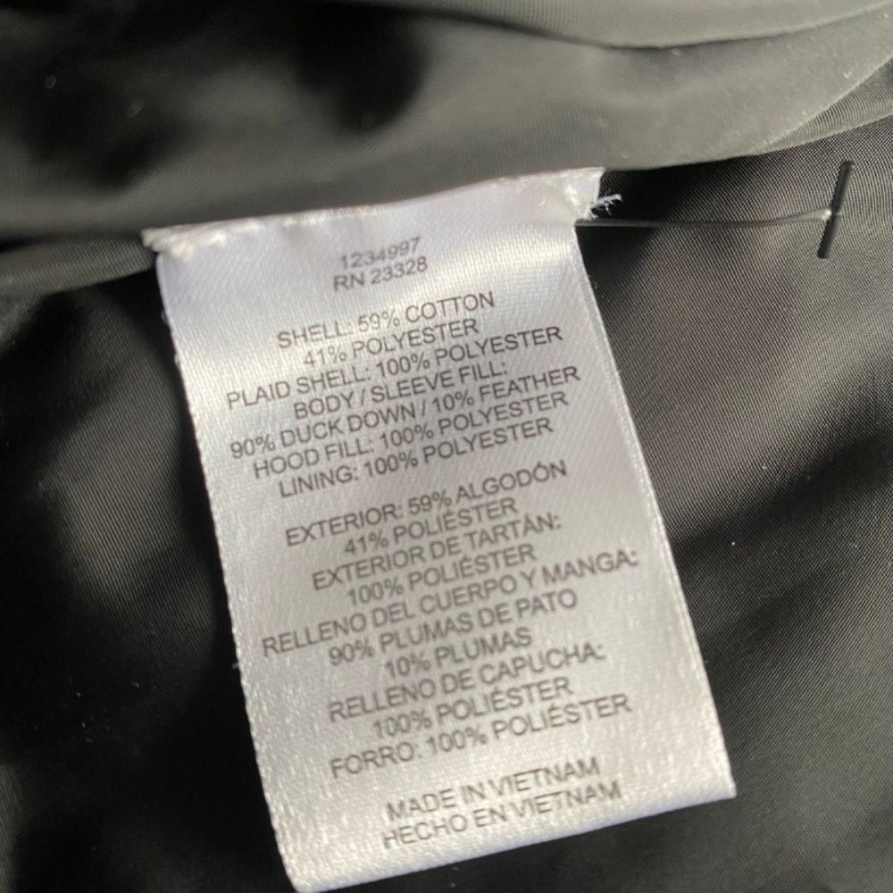 Pendleton Mens Large Puffer Jacket Plaid Hooded D… - image 6